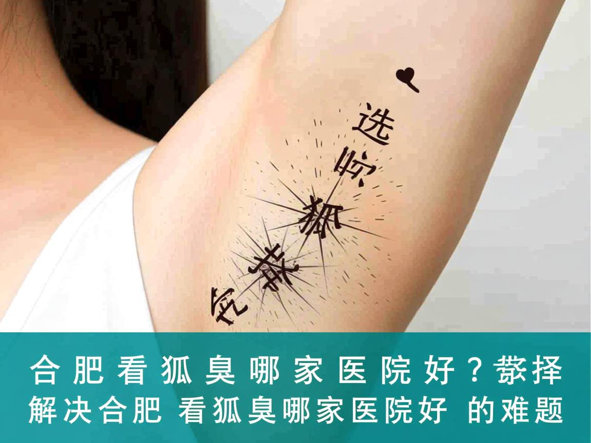 合肥看狐臭哪家医院好？选择合肥腋秀专科，解决合肥看狐臭哪家医院好的难题
