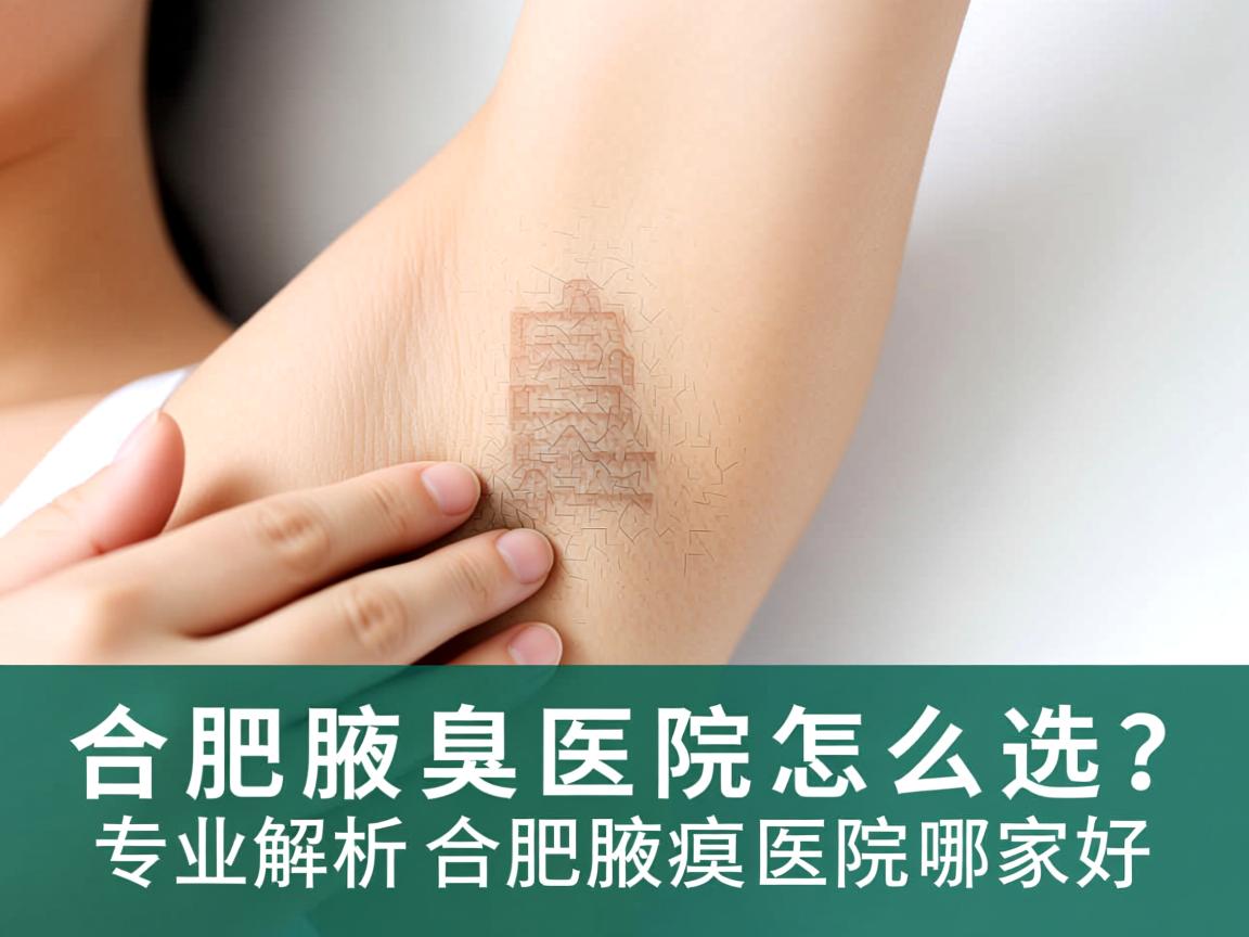 合肥腋臭医院怎么选？专业解析合肥腋臭医院哪家好