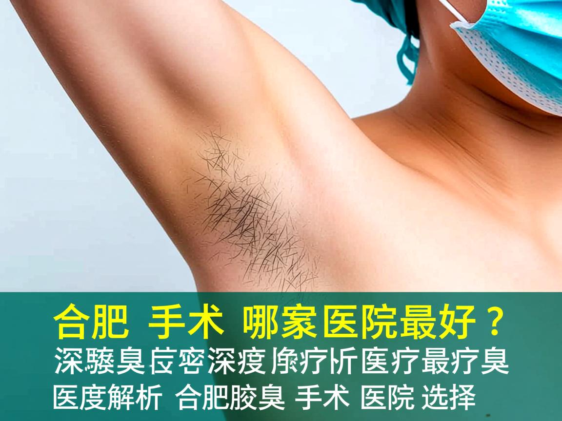 合肥腋臭手术哪家医院最好？深度解析合肥腋臭手术医院选择