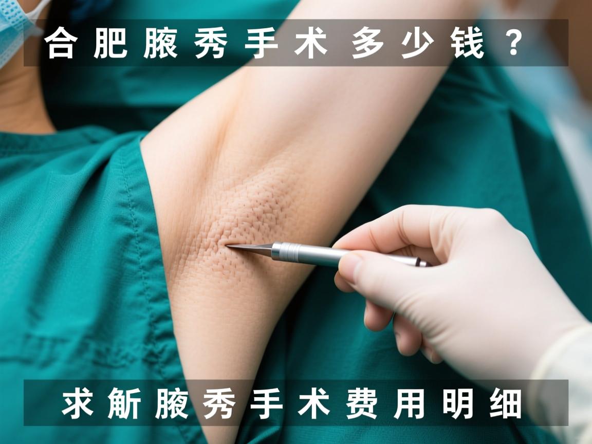 合肥腋秀手术多少钱？解析腋秀手术费用明细