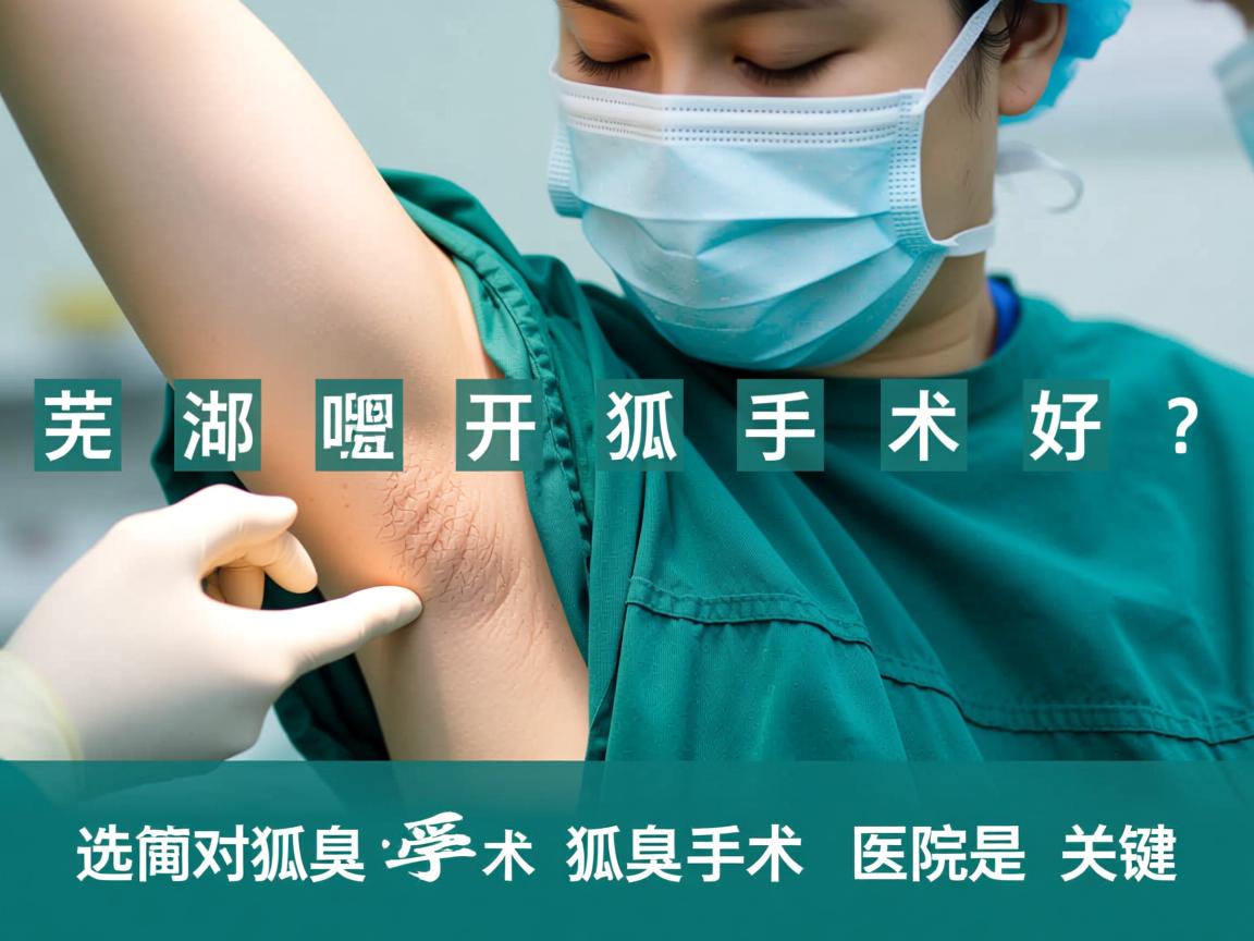 芜湖哪里开狐臭手术好？选对狐臭手术医院是关键