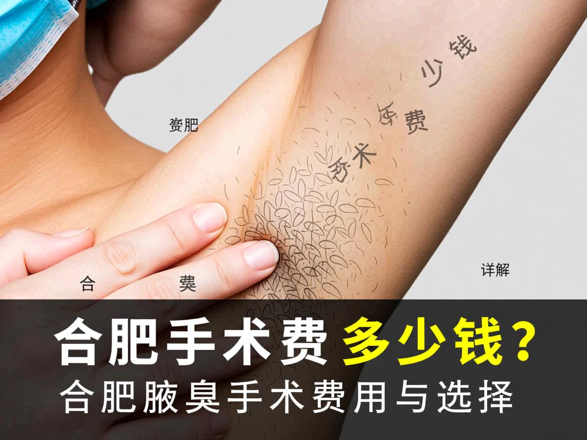 合肥腋臭手术费多少钱？详解合肥腋臭手术费用与选择