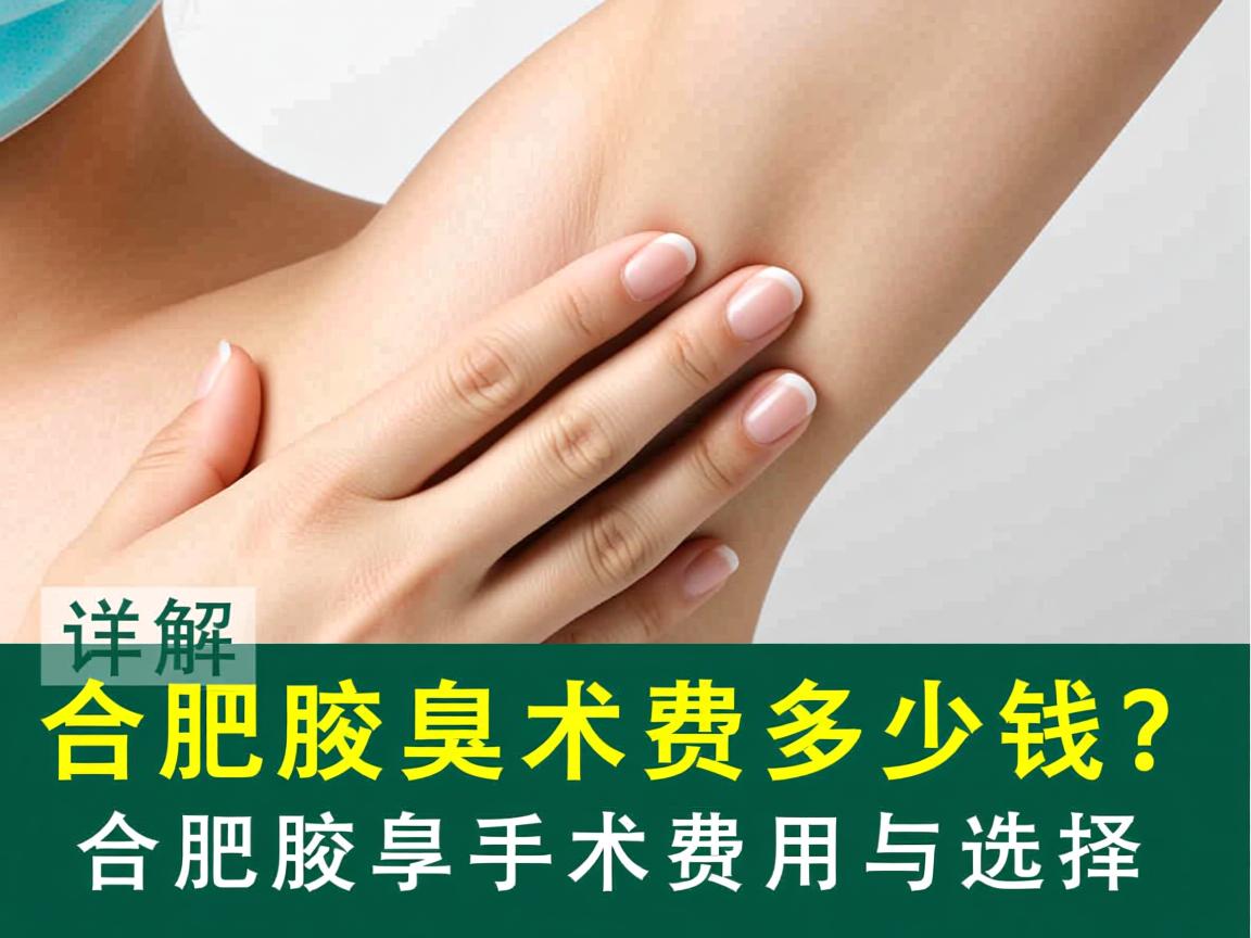 合肥腋臭手术费多少钱？详解合肥腋臭手术费用与选择