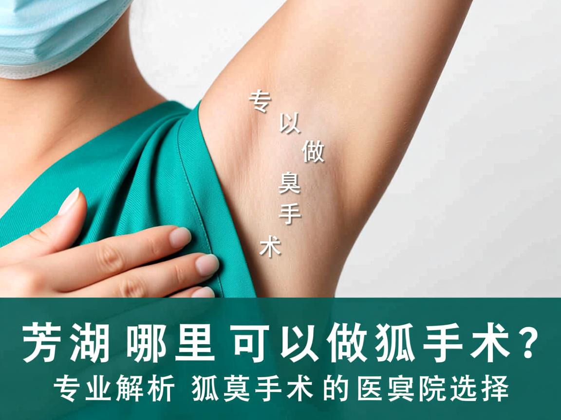 芜湖哪里可以做狐臭手术?专业解析狐臭手术的医院选择 芜湖哪里可以做狐臭手术?专业解析狐臭手术的医院选择