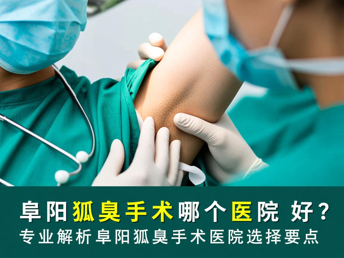 阜阳狐臭手术哪个医院好？专业解析阜阳狐臭手术医院选择要点
