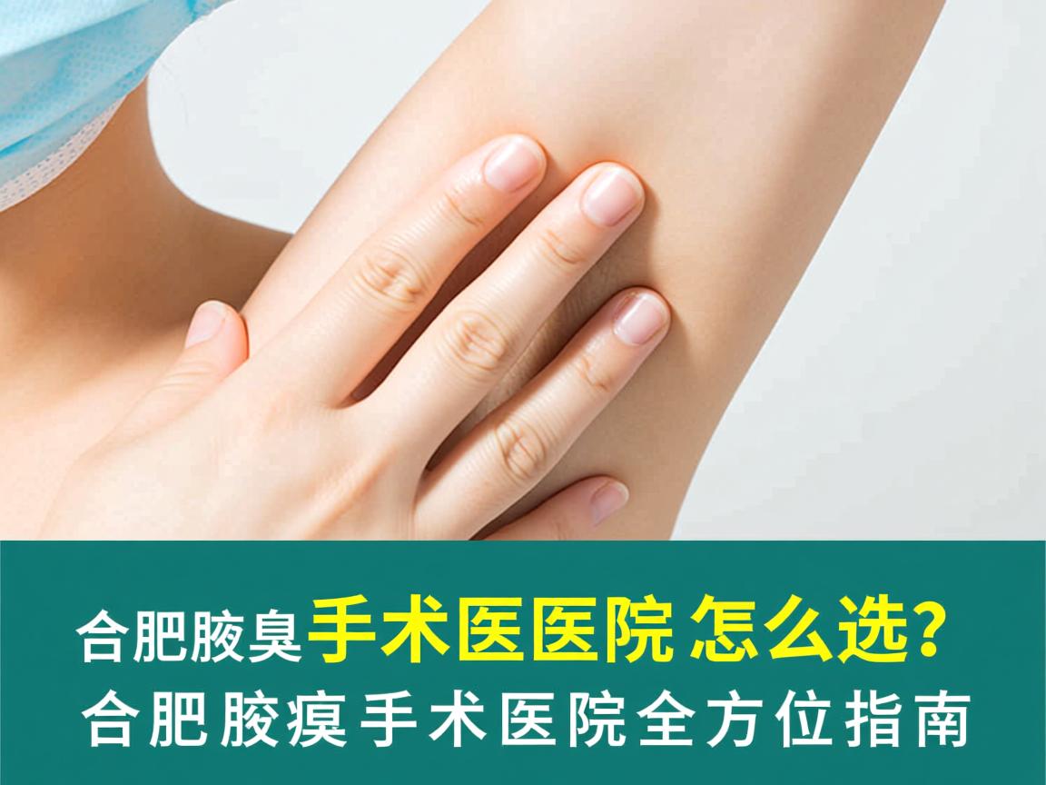 合肥腋臭手术医院怎么选？合肥腋臭手术医院全方位指南