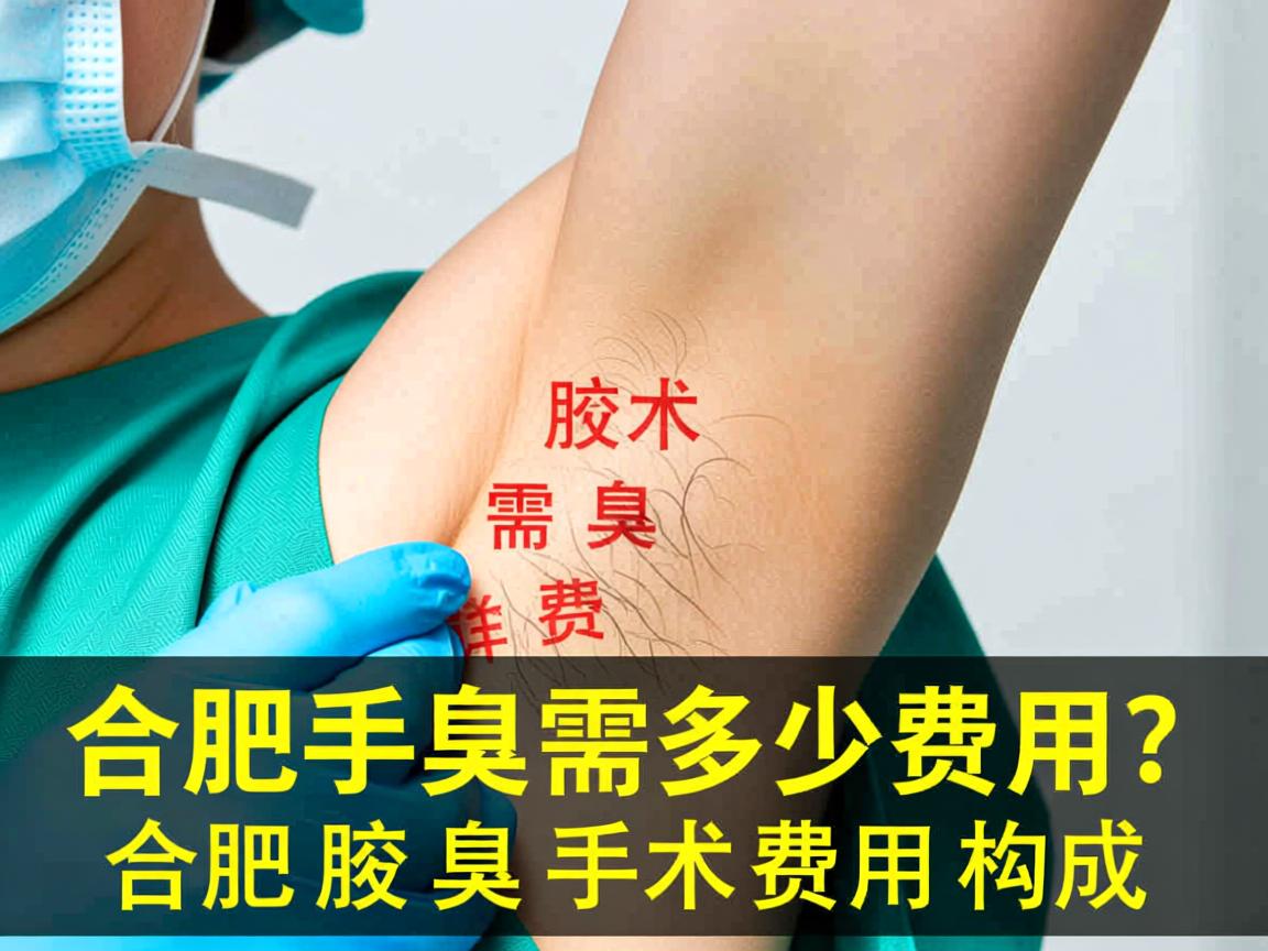 合肥腋臭手术需要多少费用？详解合肥腋臭手术费用构成