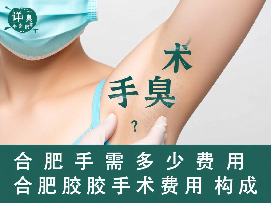 合肥腋臭手术需要多少费用？详解合肥腋臭手术费用构成