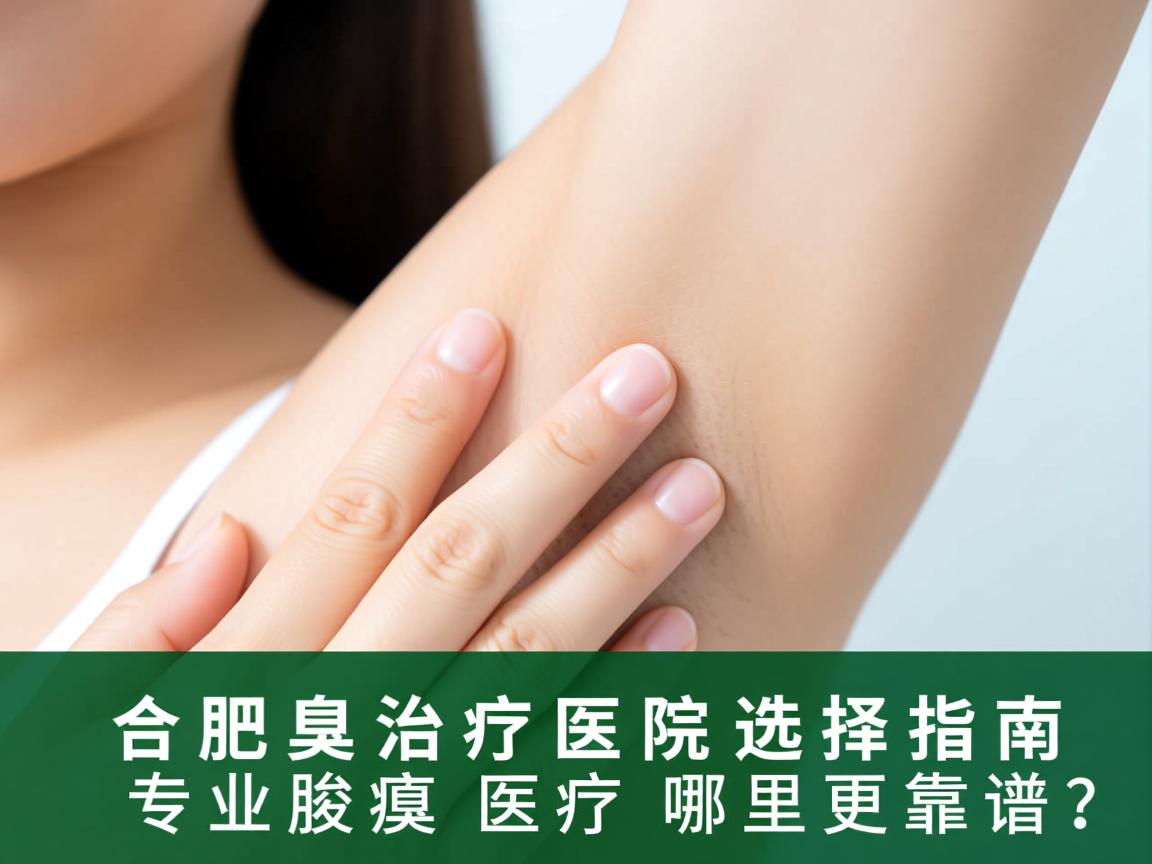 合肥腋臭治疗医院选择指南，专业腋臭医疗哪里更靠谱？