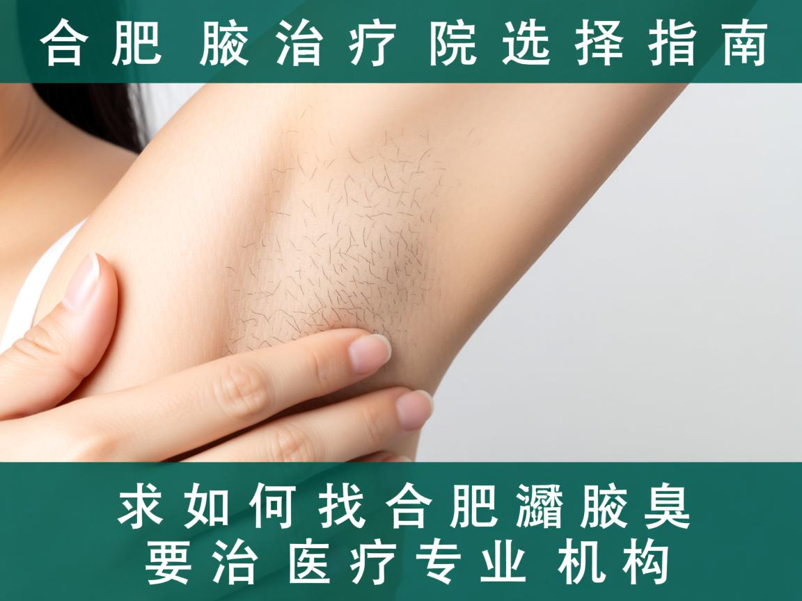 合肥腋臭治疗医院选择指南，如何找到合肥腋臭治疗专业机构