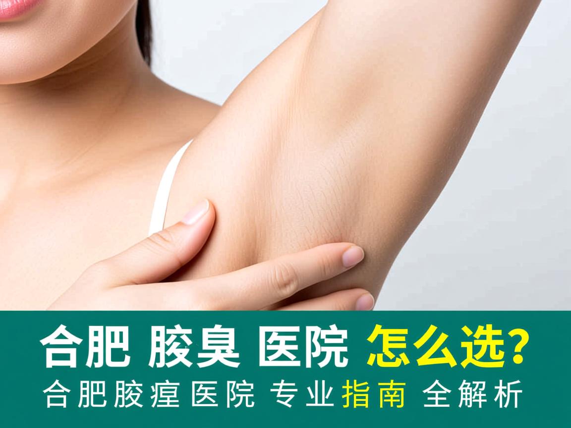 合肥腋臭医院怎么选？合肥腋臭医院专业指南全解析