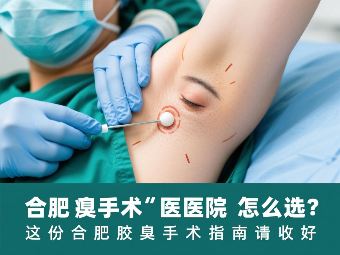 合肥腋臭手术医院怎么选？这份合肥腋臭手术指南请收好