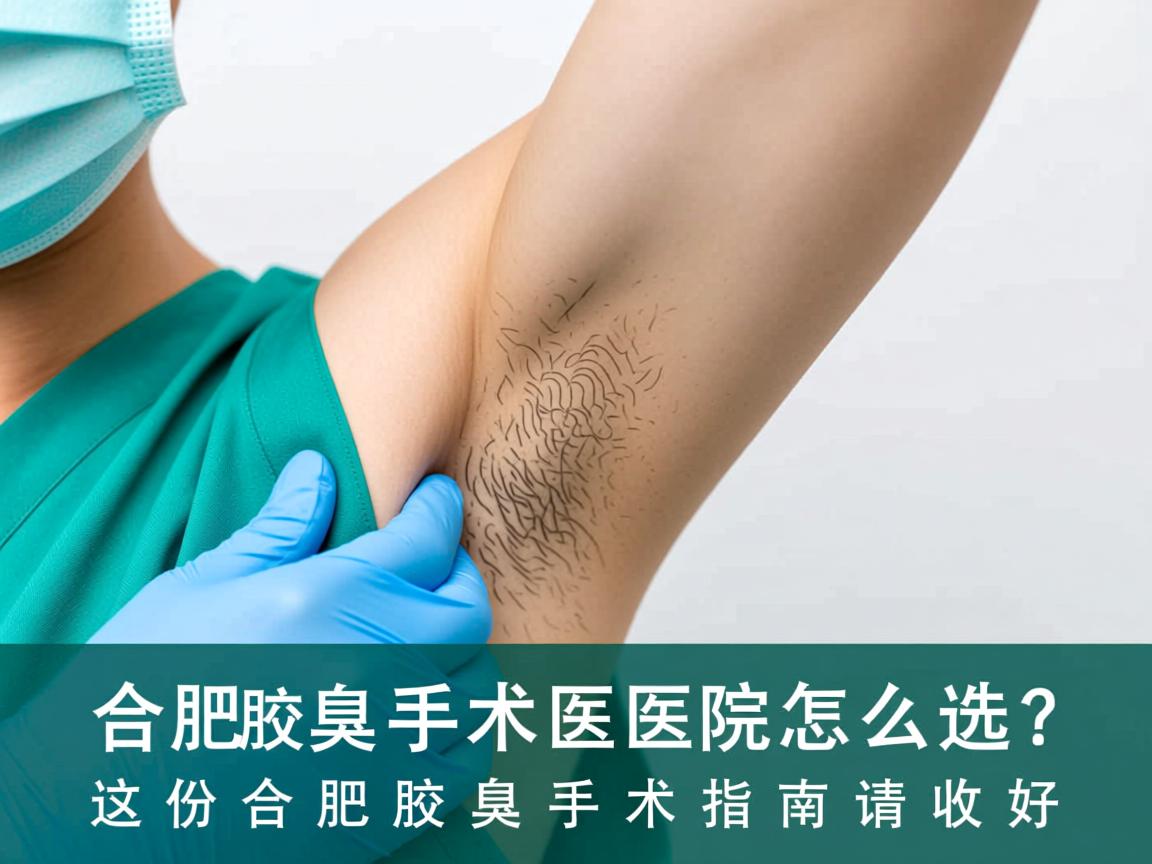 合肥腋臭手术医院怎么选？这份合肥腋臭手术指南请收好