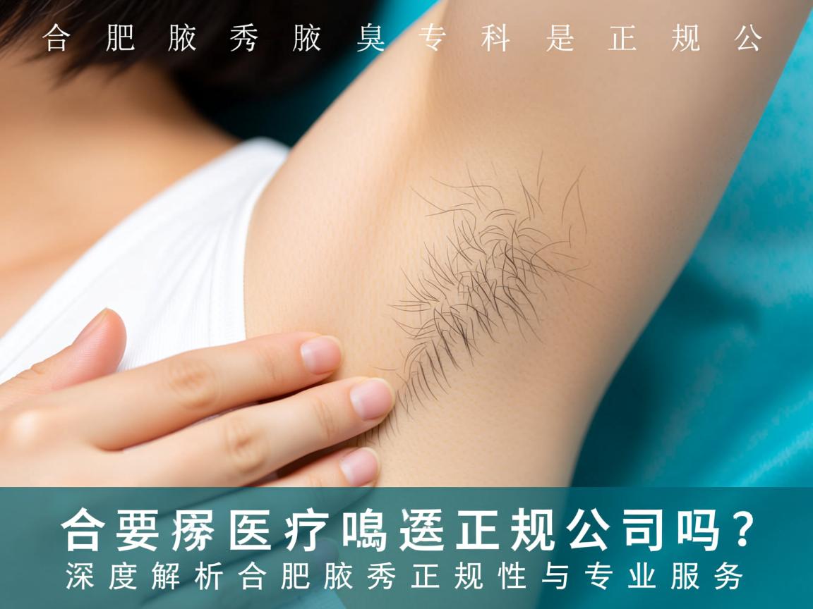 合肥腋秀腋臭专科是正规公司吗？深度解析合肥腋秀正规性与专业服务