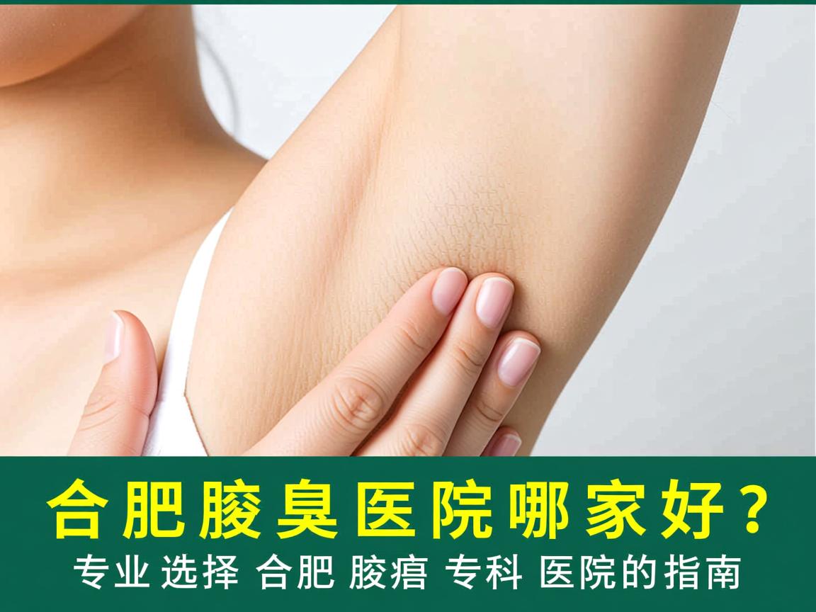 合肥腋臭医院哪家好？专业选择合肥腋臭专科医院的指南