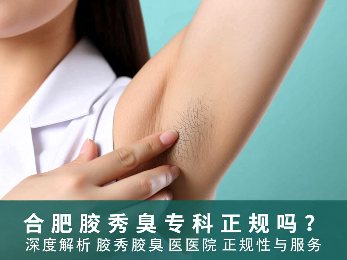 合肥腋秀腋臭专科正规吗？深度解析腋秀腋臭医院的正规性与服务