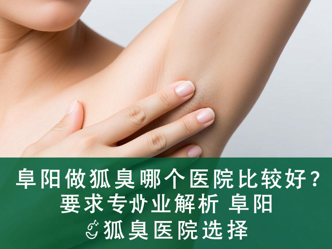 阜阳做狐臭哪个医院比较好？专业解析阜阳狐臭医院选择