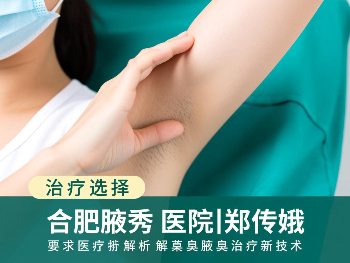 腋臭治疗选择，合肥腋秀医院郑传娥解析腋臭治疗新技术