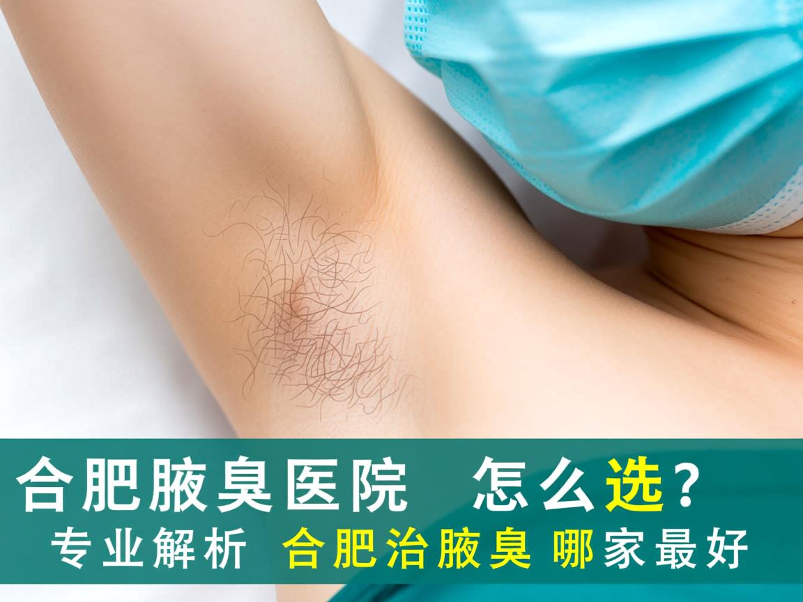 合肥腋臭医院怎么选？专业解析合肥治腋臭哪家最好