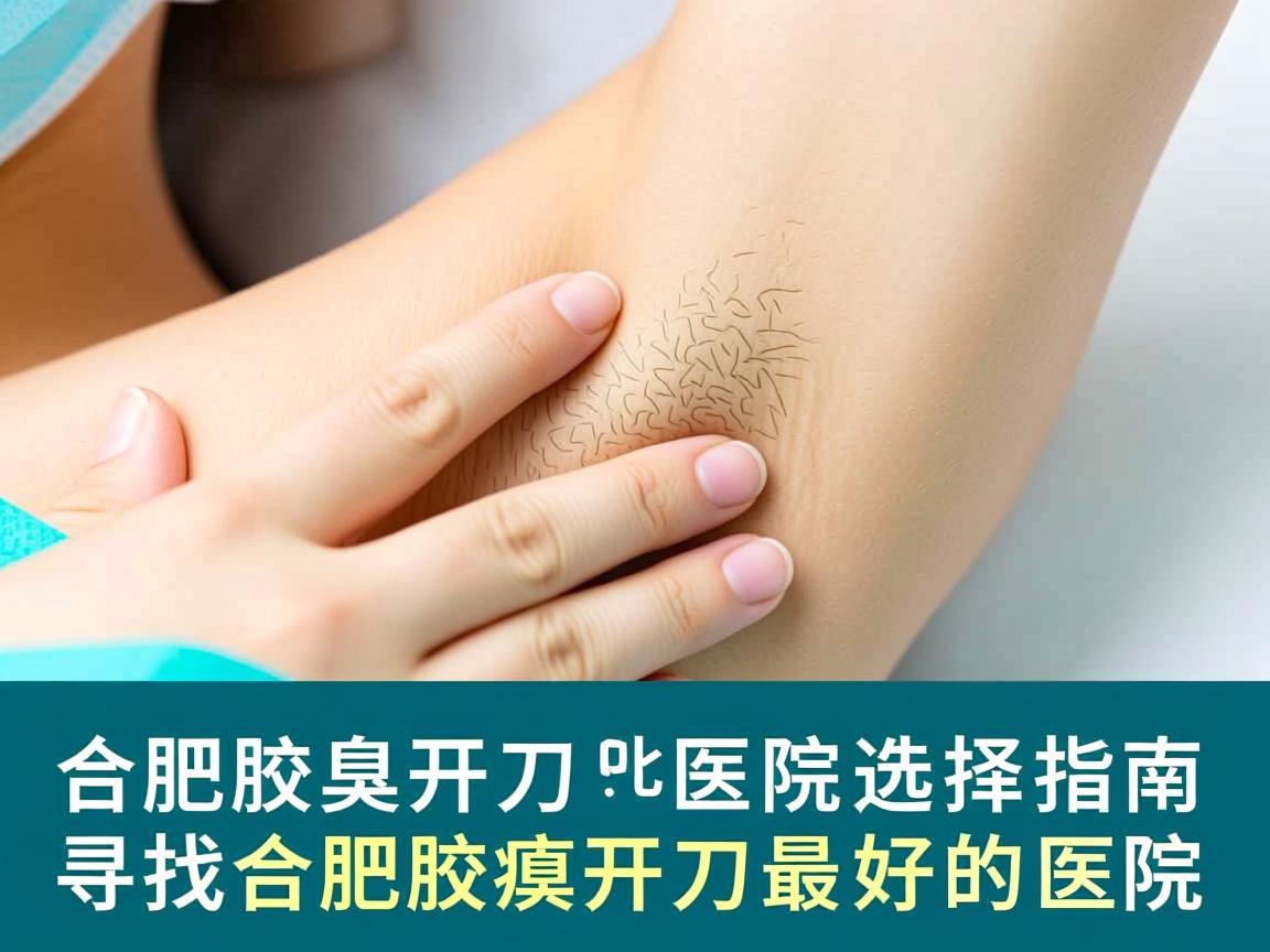 合肥腋臭开刀医院选择指南，寻找合肥腋臭开刀最好的医院