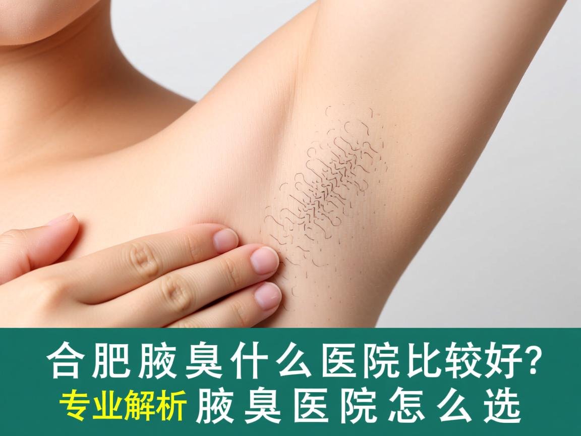 合肥治疗腋臭什么医院比较好？专业解析腋臭医院怎么选