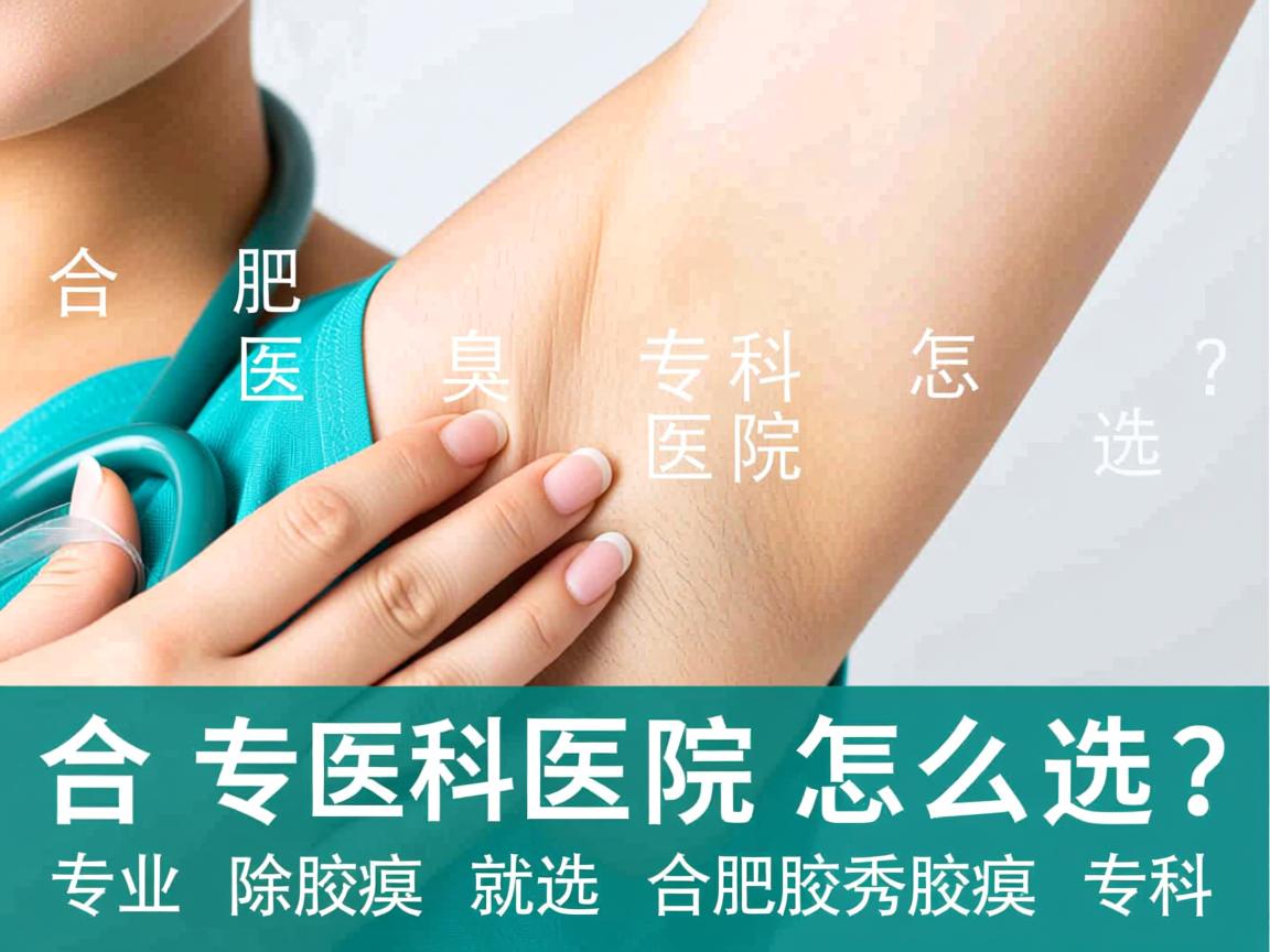 合肥腋臭专科医院怎么选？专业除腋臭就选合肥腋秀腋臭专科