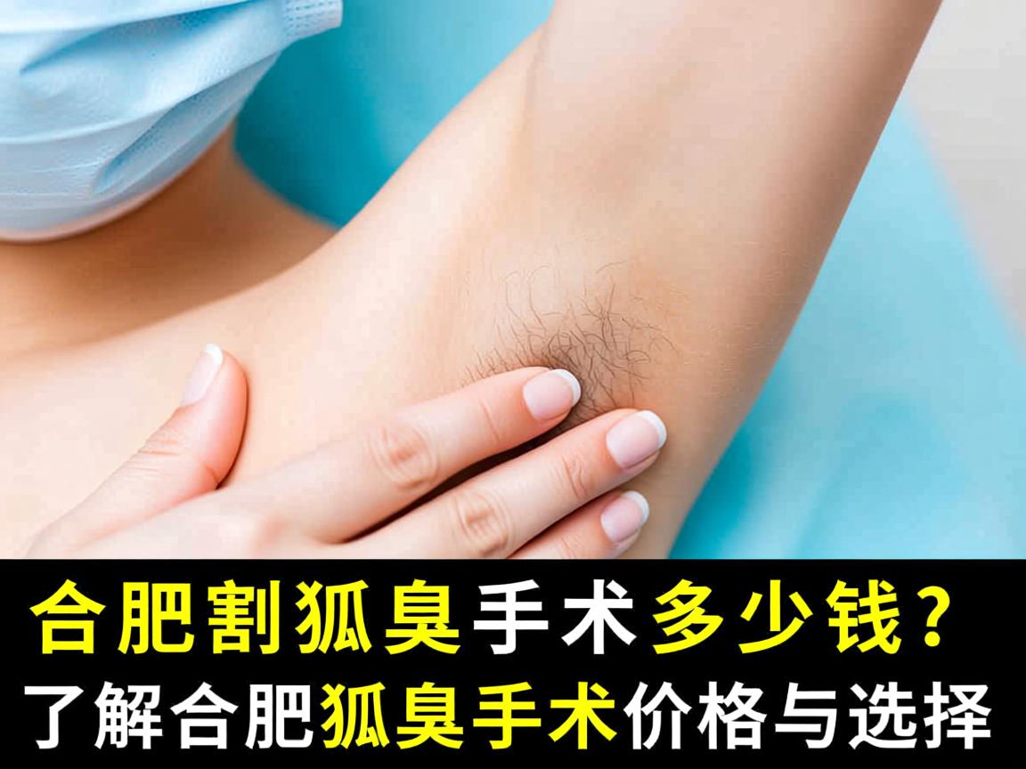 合肥割狐臭手术多少钱？了解合肥狐臭手术价格与选择