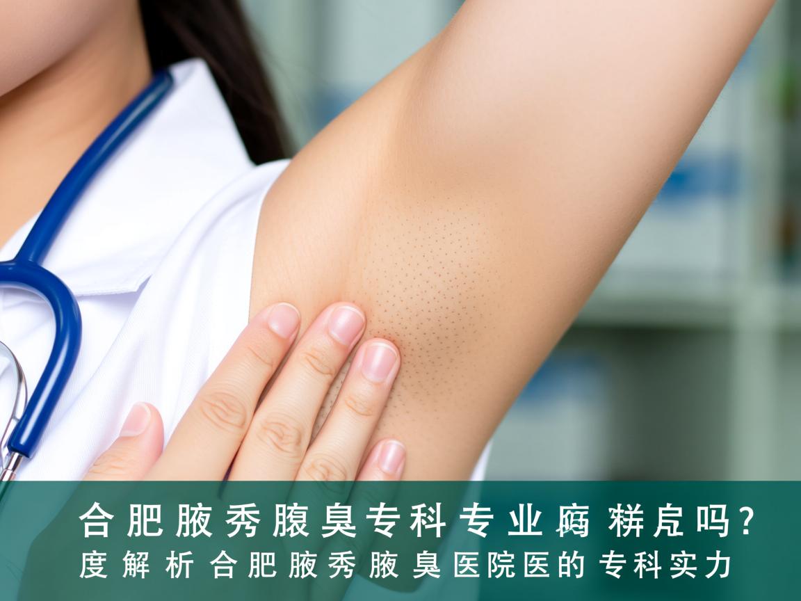 合肥腋秀腋臭专科专业吗？深度解析合肥腋秀腋臭医院的专科实力