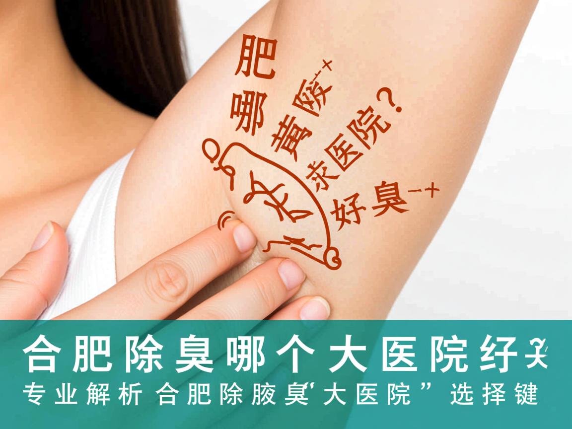 合肥除腋臭哪个大医院好？专业解析合肥除腋臭大医院的选择关键