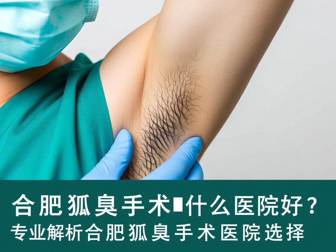 合肥狐臭手术什么医院好？专业解析合肥狐臭手术医院选择
