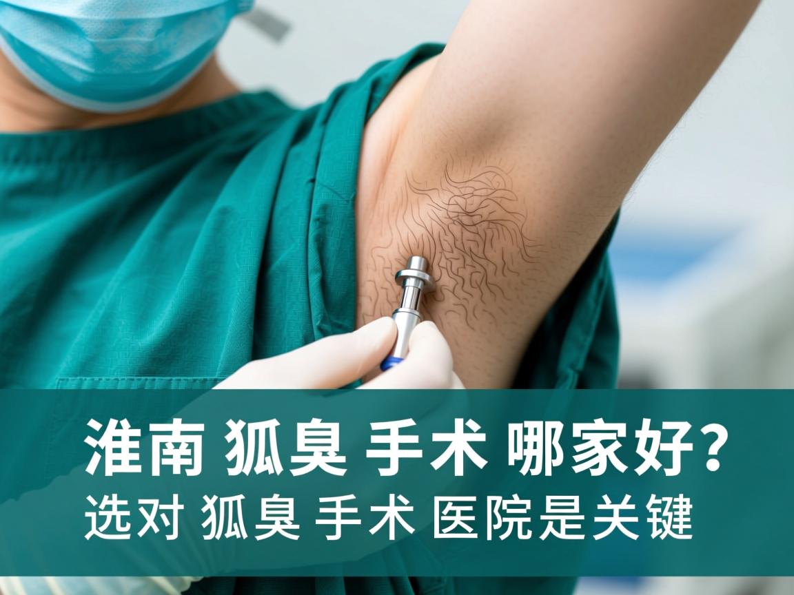 淮南狐臭手术哪家好？选对狐臭手术医院是关键