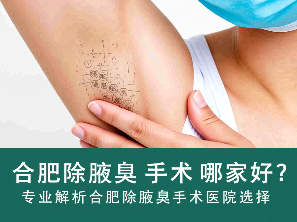 合肥除腋臭手术哪家好？专业解析合肥除腋臭手术医院选择