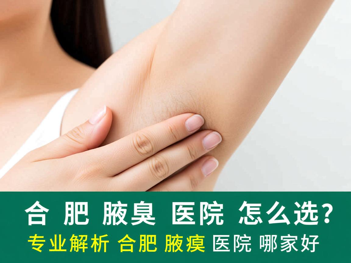 合肥腋臭医院怎么选？专业解析合肥腋臭医院哪家好