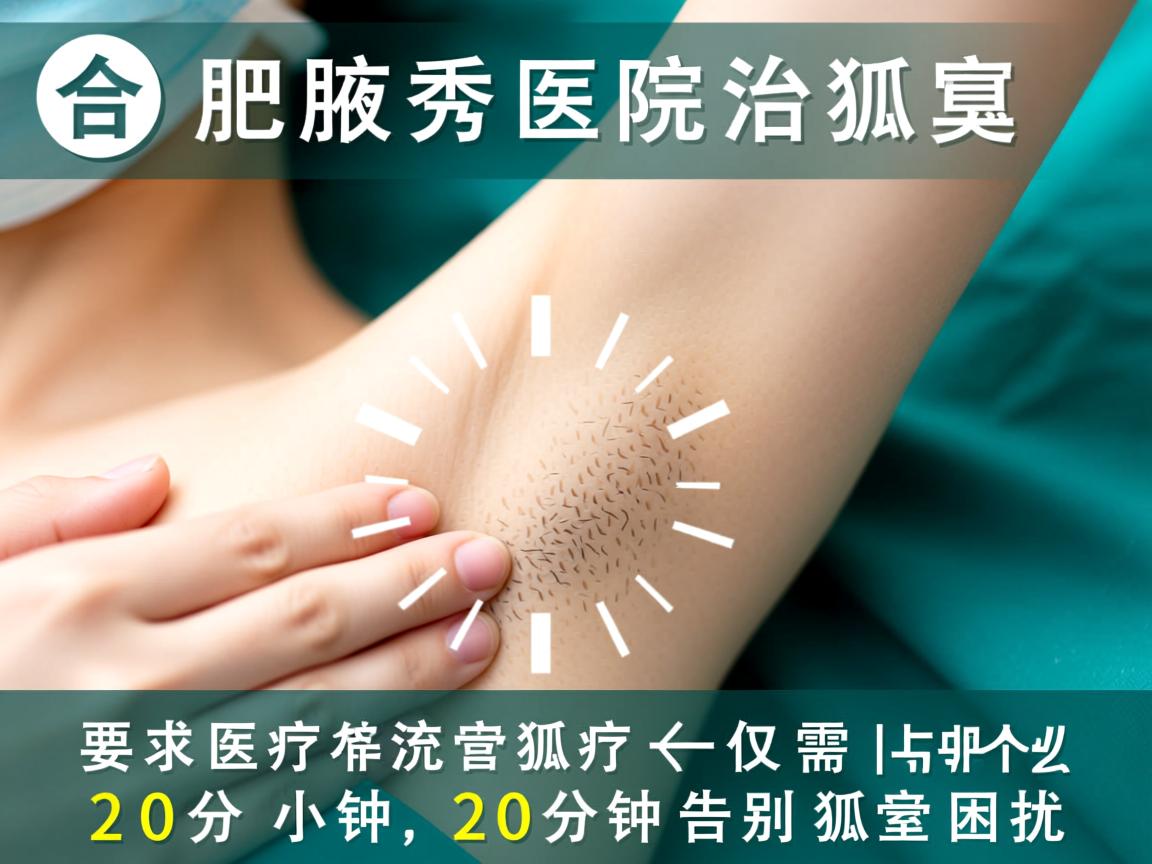 合肥腋秀医院治疗狐臭仅需20分钟，20分钟告别狐臭困扰