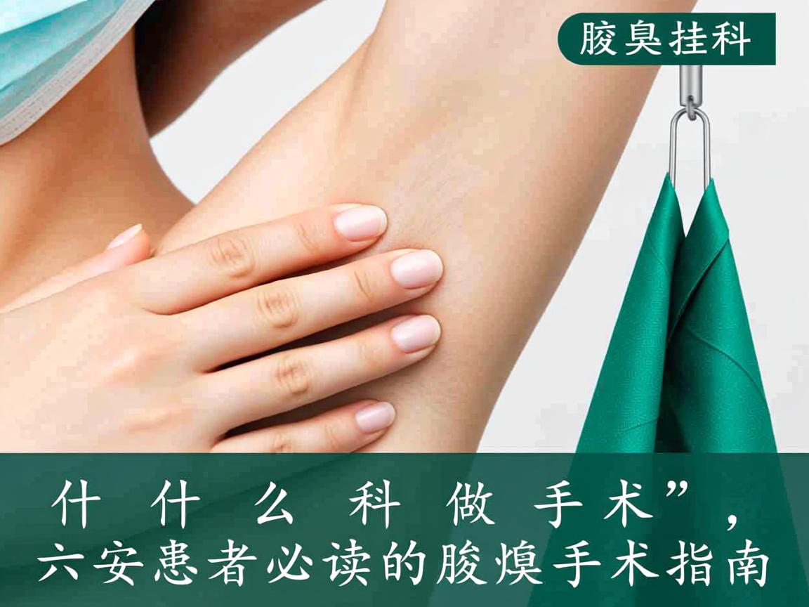 腋臭挂什么科做手术,六安患者必读的腋臭手术指南 腋臭挂什么科做手术,六安患者必读的腋臭手术指南