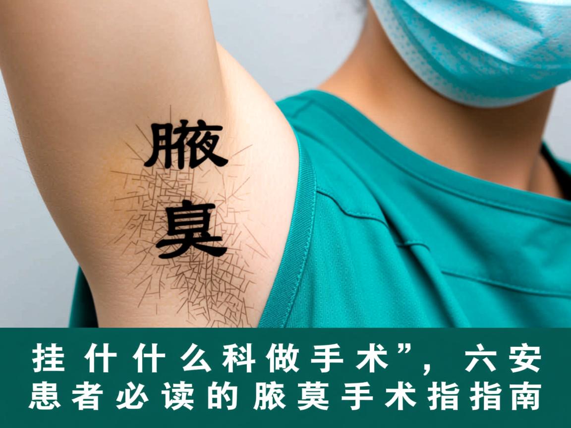 腋臭挂什么科做手术,六安患者必读的腋臭手术指南 腋臭挂什么科做手术,六安患者必读的腋臭手术指南