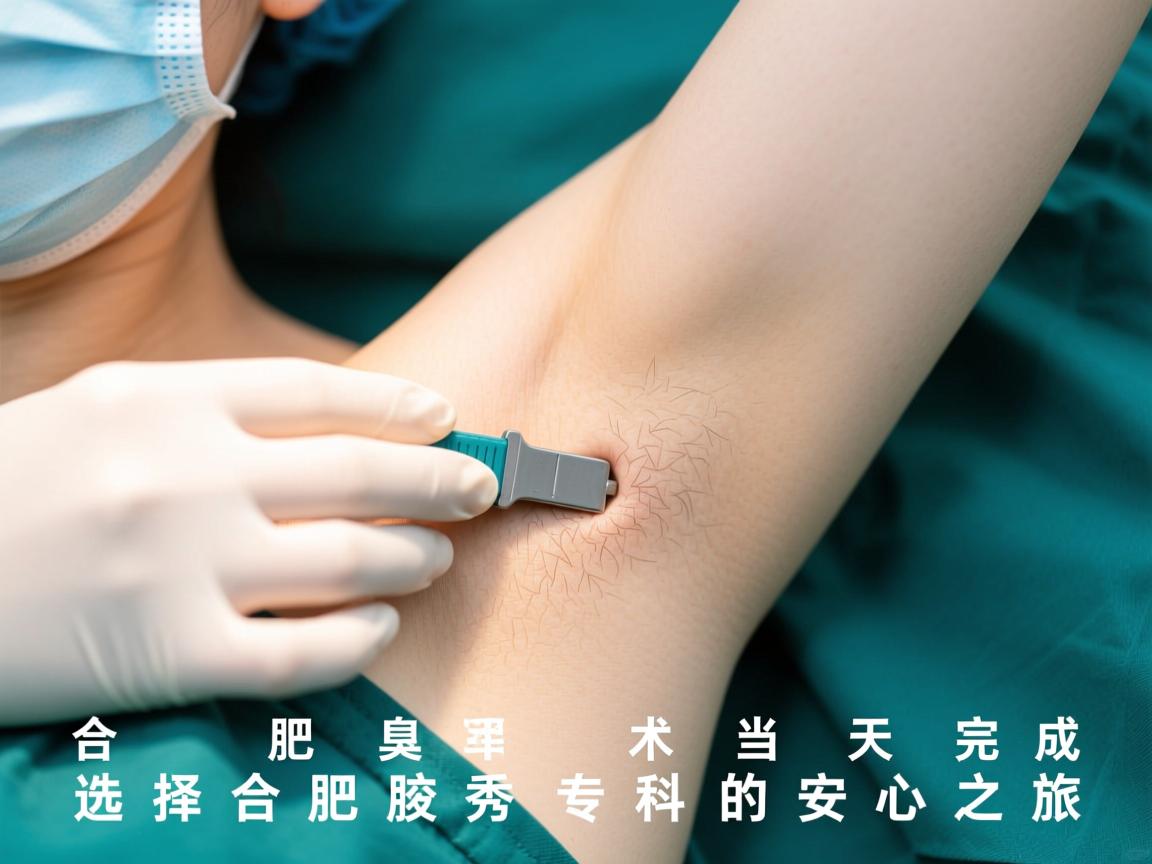 合肥腋臭手术当天完成，选择合肥腋秀专科的安心之旅