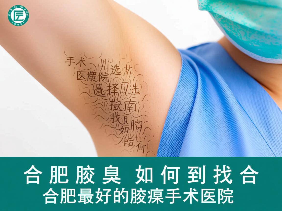 合肥腋臭手术医院选择指南，如何找到合肥最好的腋臭手术医院