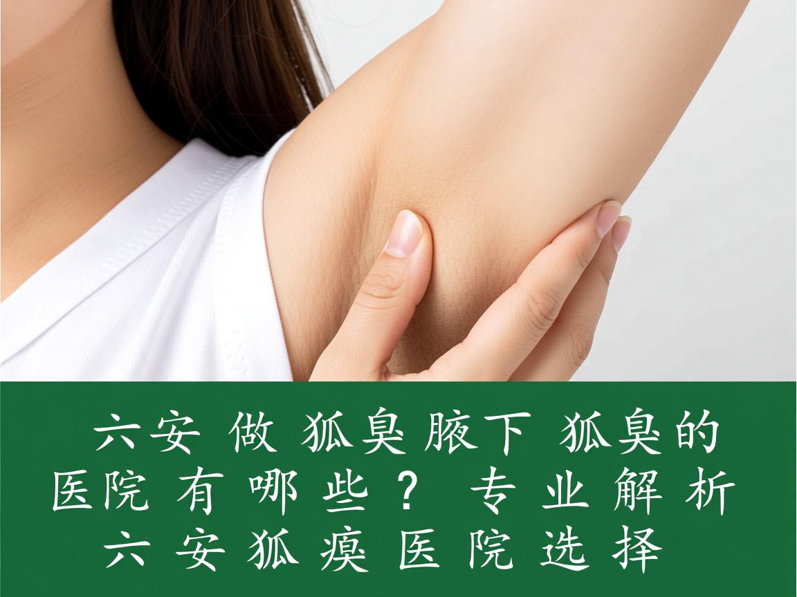 六安做狐臭腋下狐臭的医院有哪些？专业解析六安狐臭医院选择