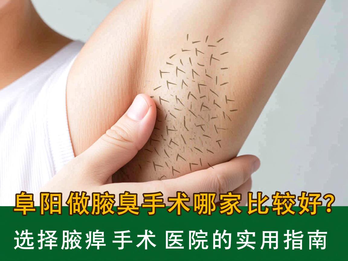 阜阳做腋臭手术哪家比较好?选择腋臭手术医院的实用指南 阜阳做腋臭手术哪家比较好?选择腋臭手术医院的实用指南