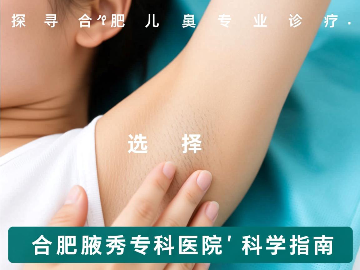 探寻合肥儿童狐臭专业诊疗，选择合肥腋秀专科医院的科学指南