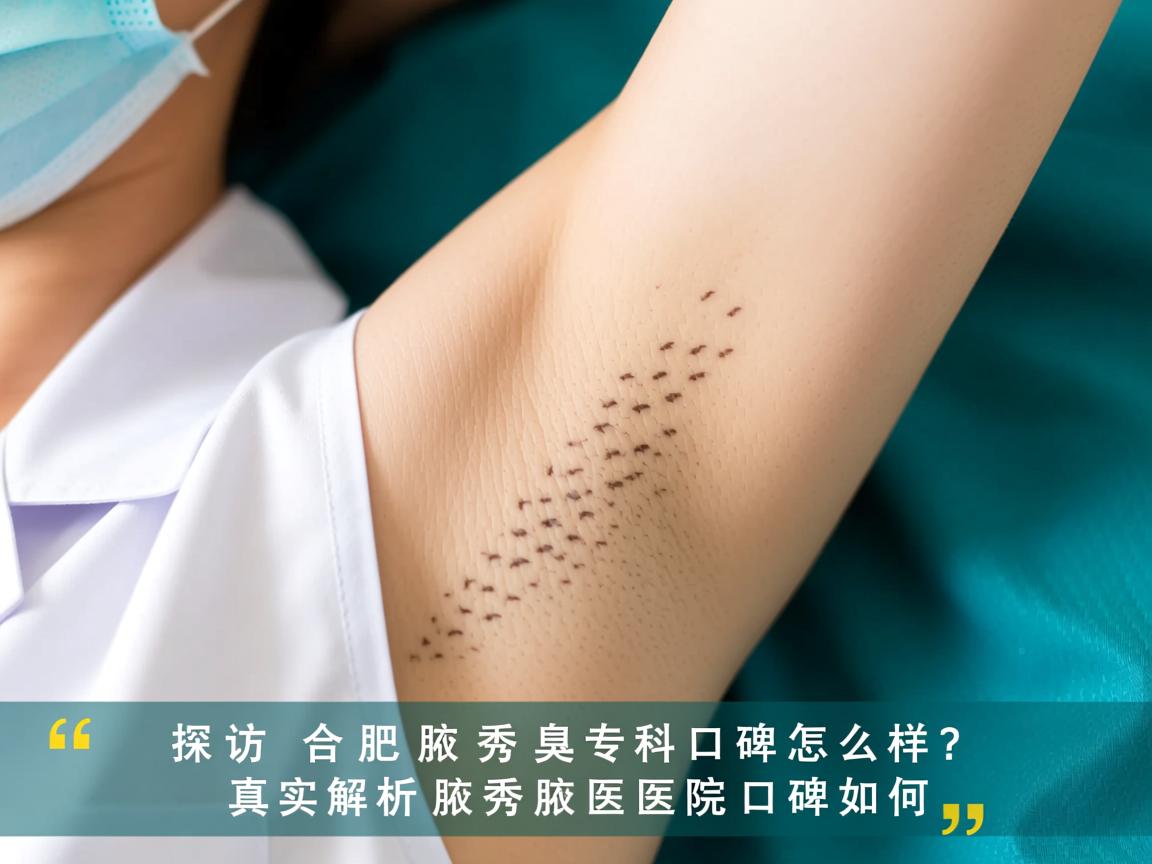 探访合肥腋秀腋臭专科口碑怎么样？真实解析腋秀医院口碑如何