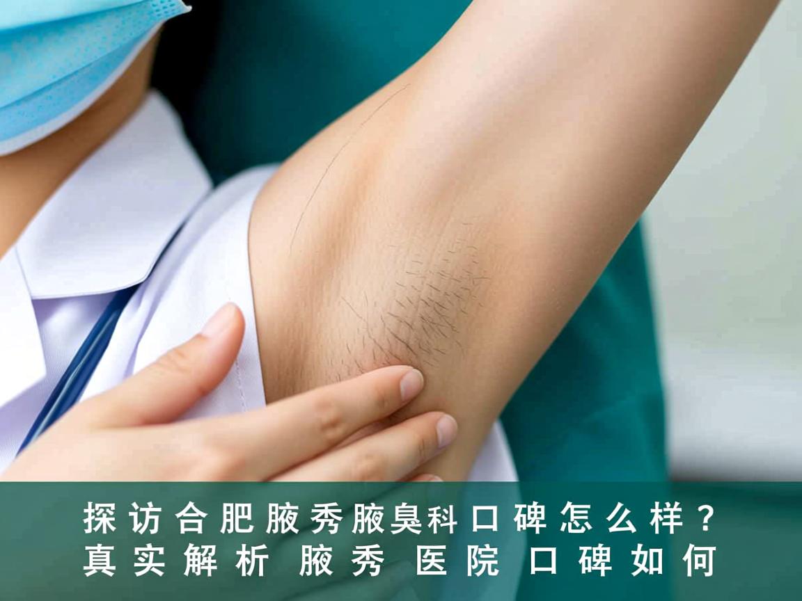 探访合肥腋秀腋臭专科口碑怎么样？真实解析腋秀医院口碑如何