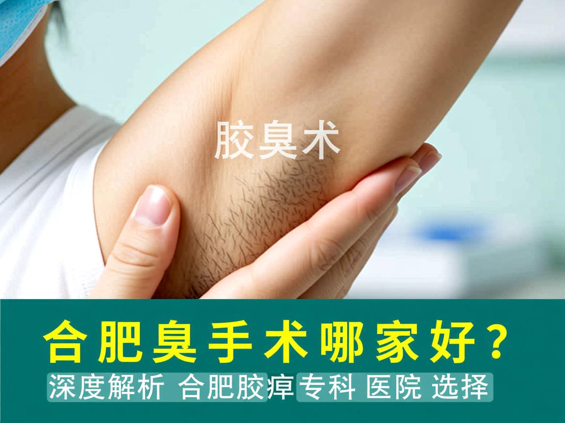 合肥腋臭手术哪家好？深度解析合肥腋臭专科医院选择