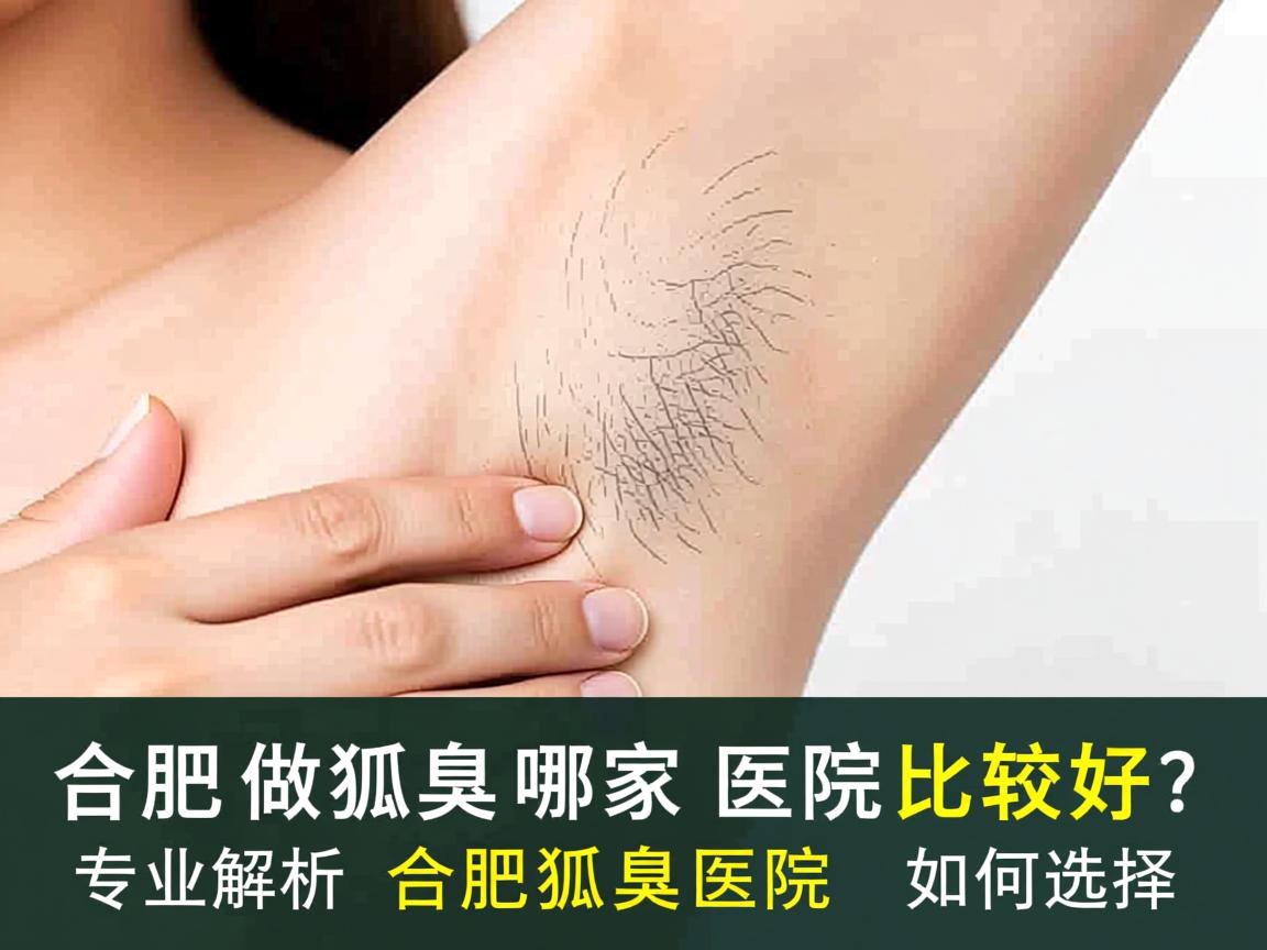合肥做狐臭哪家医院比较好？专业解析合肥狐臭医院如何选择