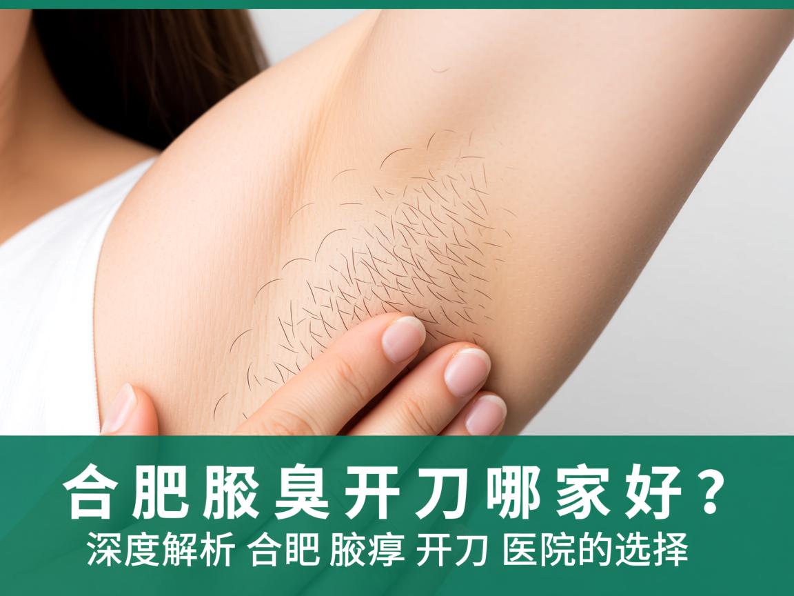 合肥腋臭开刀哪家好？深度解析合肥腋臭开刀医院的选择