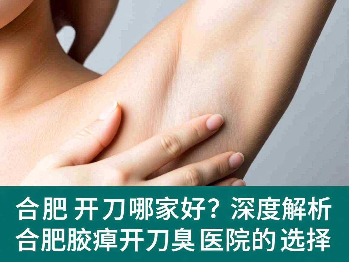 合肥腋臭开刀哪家好？深度解析合肥腋臭开刀医院的选择