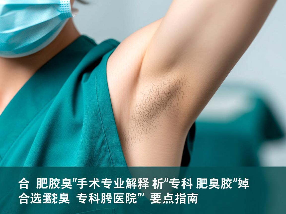 合肥腋臭手术专业解析，选择合肥腋臭专科医院的要点指南