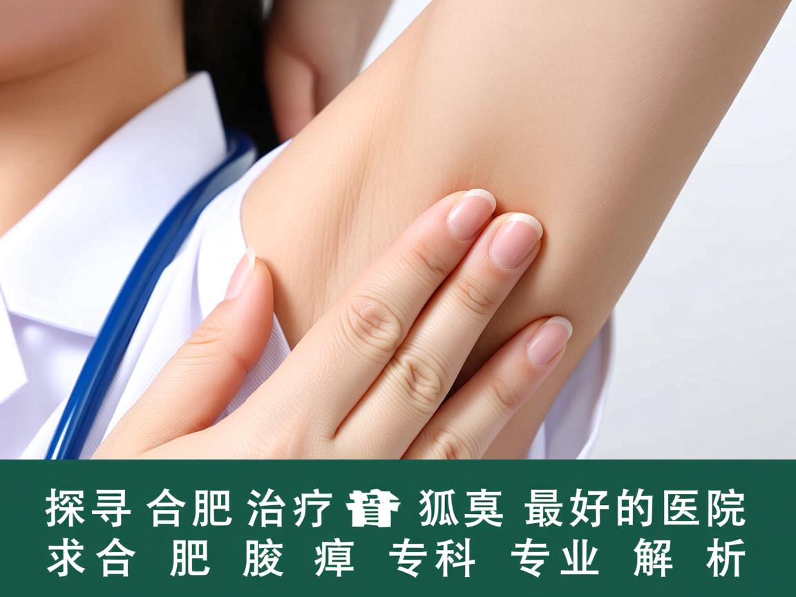 探寻合肥治疗狐臭最好的医院，合肥腋臭专科专业解析