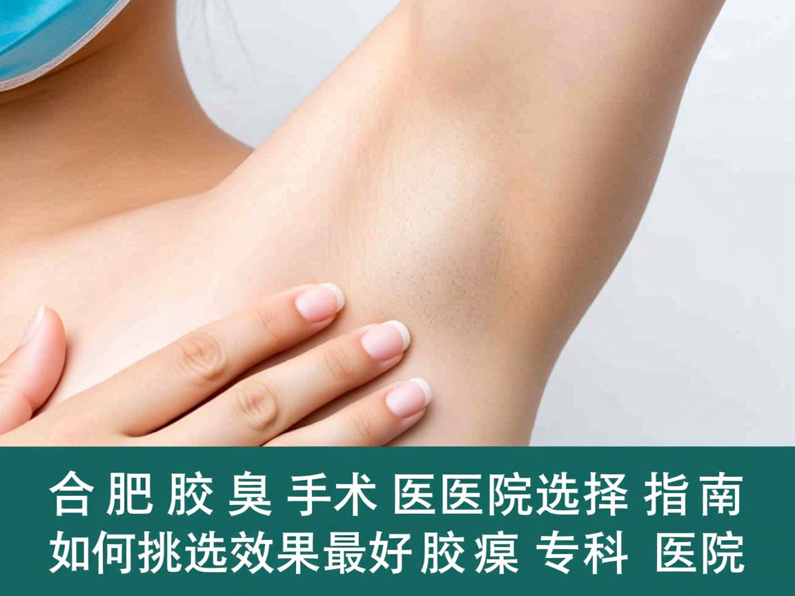 合肥腋臭手术医院选择指南，如何挑选效果最好的腋臭专科医院
